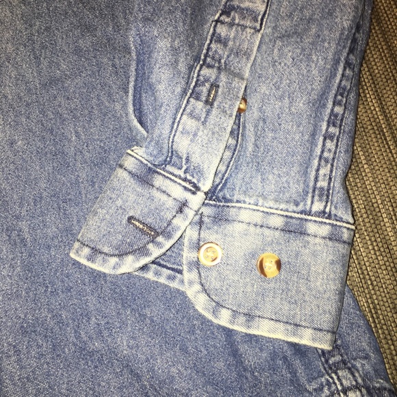 Super Soft Denim MIZZOU Button Down Shirt - Picture 5 of 8